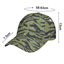 Load image into Gallery viewer, All-Over Print Peaked Tiger Stripe Camouflage Cap
