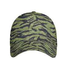 Load image into Gallery viewer, All-Over Print Peaked Tiger Stripe Camouflage Cap
