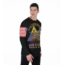 Load image into Gallery viewer, All-Over Print Long Sleeve T-Shirt - 761st Tank Battalion - WWII - Black Panthers
