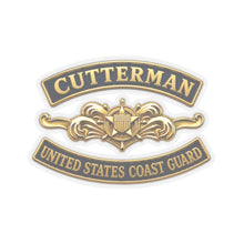 Load image into Gallery viewer, Kiss-Cut Stickers - USCG - Cutterman - Officer w txt - 3D - Enhanced
