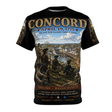 Load image into Gallery viewer, “CONCORD · APRIL 19, 1775” Tribute Tee — "The Shot Heard Round the World"
