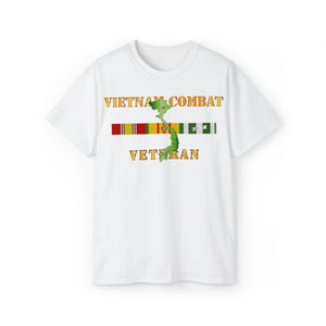 Unisex Ultra Cotton Tee - Army - Vietnam Combat Veteran w VN SVC