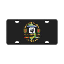 Load image into Gallery viewer, Army - Vietnam Combat Infantry Veteran w 1st Bn 28th Inf 1st Inf Div SSI Classic License Plate
