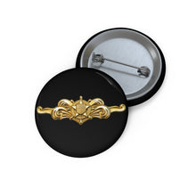Load image into Gallery viewer, Custom Pin Buttons - USCG - Cutterman - Officer wo txt - 3D - Enhanced
