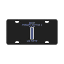 Load image into Gallery viewer, Navy - Rank - Chief Warrant Officer - CW5 Classic License Plate
