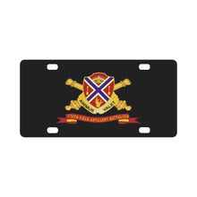 Load image into Gallery viewer, Army - 175th Field Artillery Battalion - DUI w Br - Ribbon X 300 Classic License Plate
