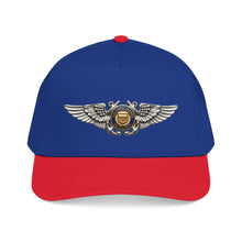 Load image into Gallery viewer, Mid Profile Baseball Cap - USCG - Aviator Badge - Auxiliary wo txt - 3D - Enhanced
