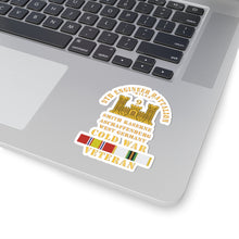 Load image into Gallery viewer, Kiss-Cut Sticker - Army - 9th Engineer Battalion -Gilas w BR - Num, Aschaffenburg West Germany COLD SVC
