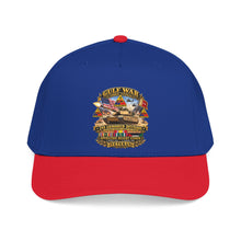 Load image into Gallery viewer, Mid Profile Baseball Cap - Army - Desert Storm - 2nd Armored Div - Combat Vereran Veteran w GULF SVC - 3D - Enhanced
