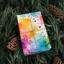 Load image into Gallery viewer, Gift Wrap Paper — color splashes patterms
