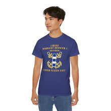 Load image into Gallery viewer, Unisex Ultra Cotton Tee - Navy - Chief Warrant Officer 4 - CW04 - Retired
