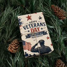 Load image into Gallery viewer, Gift Wrap Paper — Vintage Veterans Day Tribute Pattern
