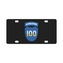 Load image into Gallery viewer, SSI - 100th Division (Airborne) X 300 Classic License Plate
