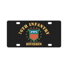 Load image into Gallery viewer, Army - 76th Infantry Division - Liberty Bell Division X 300 Classic License Plate
