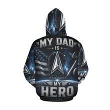 Load image into Gallery viewer, AOP Hoodie - A tribute to space heroes Men's All Over Print Hoodie (USA Size) (Model H13)
