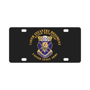 Army - 149th Infantry Regiment - US Army - COA X 300 Classic License Plate