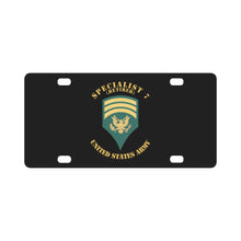 Load image into Gallery viewer, Army - Enlisted - SPEC 7 - Specialist 7 - Std - Retired X 300 Classic License Plate
