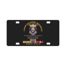 Load image into Gallery viewer, Army - 149th Infantry Regiment - Battle of Leyet-Luz on - COA - WWII PAC SVC X 300 Classic License Plate
