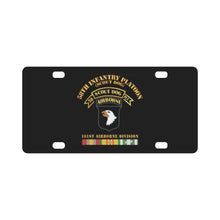 Load image into Gallery viewer, Army - 58th Infantry Platoon - Scout Dog - w VN SVC X 300 Classic License Plate
