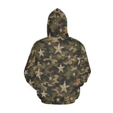 Load image into Gallery viewer, AOP Hoodie - Distressed Camo Stars Pattern Men's All Over Print Hoodie (USA Size)
