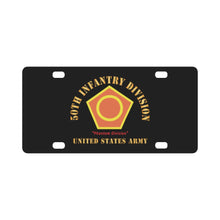Load image into Gallery viewer, Army - SSI - 50th Infantry Division - Phantom Division - US Army Veteran X 300 Classic License Plate
