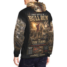 Load image into Gallery viewer, First Battle of Bull Run — The Birth of a Legend - Stonewall Jackson Men's All Over Print Hoodie (USA Size) (Model H13)
