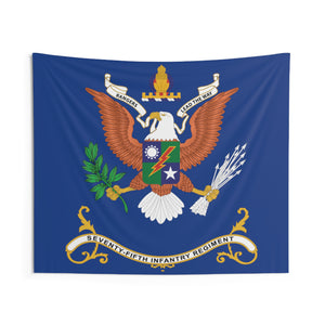 Indoor Wall Tapestries - 75th Infantry Regiment - RANGERS LEAD the WAY - Regimental Colors Tapestry