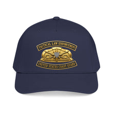 Load image into Gallery viewer, Mid Profile Baseball Cap - USCG - Tactical Law Enforcement w txt - 3D - Enhanced
