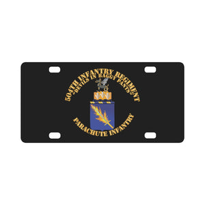 Army - COA - 504th Infantry Regiment X 300 Classic License Plate