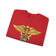 Load image into Gallery viewer, Crewneck Sweatshirt - Army Dental Corps Branch Insignia - 3D - Enhanced
