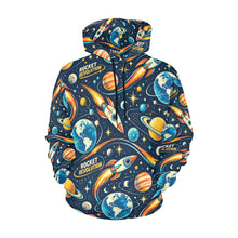 Load image into Gallery viewer, AOP Hoodie - Retro Rocket Revolution Space Pattern Men's All Over Print Hoodie (USA Size)
