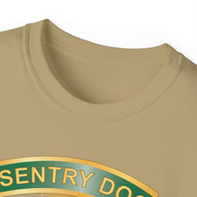 Load image into Gallery viewer, Unisex Ultra Cotton Tee - Army - Sentry Dog - 212th Military Police Company - Dog Fire w Br - Ribbon Vietnam War Veteran w VN SVC X 300
