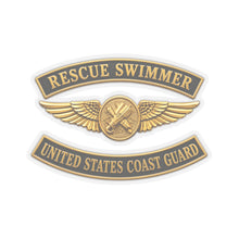 Load image into Gallery viewer, Kiss-Cut Stickers - USCG - Aviation Rescue Swimmer w txt - 3D - Enhanced
