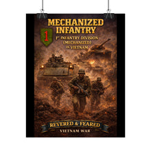 Load image into Gallery viewer, Rolled Posters - 1st Infantry Division in Vietnam - Mechanized
