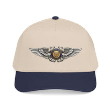 Load image into Gallery viewer, Mid Profile Baseball Cap - USCG - Aviator Badge - Auxiliary wo txt - 3D - Enhanced
