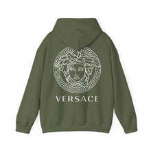 Load image into Gallery viewer, Versace Medusa Logo Hoodie — Black Designer Graphic Sweatshirt
