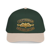 Load image into Gallery viewer, Mid Profile Baseball Cap - USCG - Cutterman - Officer w txt - 3D - Enhanced
