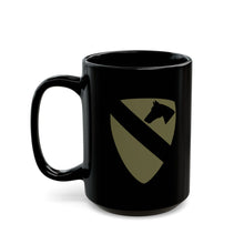Load image into Gallery viewer, Black Mug  (15oz) - SSI - 1st Cavalry Division - Subdued X 300
