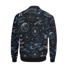 Load image into Gallery viewer, Bomber Jacket - Space Force Orbital Emblem
