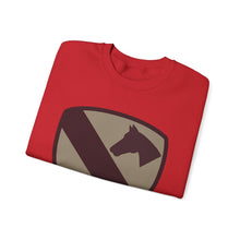Load image into Gallery viewer, Crewneck Sweatshirt  - SSI - 1st Cavalry Division - Subdued Desert X 300
