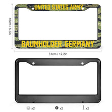 Load image into Gallery viewer, All Over Print License Plate Frame - US Army - Baumholder, Germany
