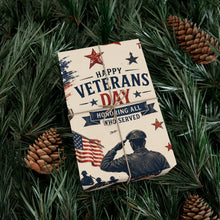 Load image into Gallery viewer, Gift Wrap Paper — Vintage Veterans Day Tribute Pattern
