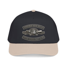 Load image into Gallery viewer, Mid Profile Baseball Cap - USCG - Expeditionary Warfare Specialist w txt - 3D - Enhanced
