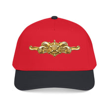 Load image into Gallery viewer, Mid Profile Baseball Cap - USCG - Cutterman - Officer wo txt - 3D - Enhanced
