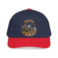 Load image into Gallery viewer, Mid Profile Baseball Cap - Army - 2nd Infantry Division w Br - Ribbon COLD WAR Vet Tab - Korea - 3D - Enhanced
