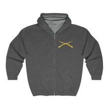 Load image into Gallery viewer, Unisex Heavy Blend™ Full Zip Hooded Sweatshirt - Infantry - Branch - US Army - Crossed Rifles
