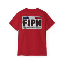 Load image into Gallery viewer, Unisex Ultra Cotton Tee - Distressed FIPN police emblem

