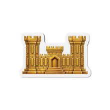 Load image into Gallery viewer, Die-Cut Magnet - Amy Corps of Engineers Branch Insignia - 3D -  Enhanced
