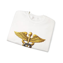 Load image into Gallery viewer, Crewneck Sweatshirt - Army Medical Specialist Corps Branch Insignia - 3D - Enhanced
