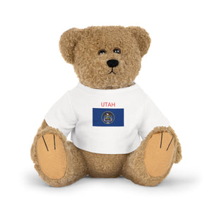 Plush Toy with T-Shirt - Utah Baby with Utah Flag